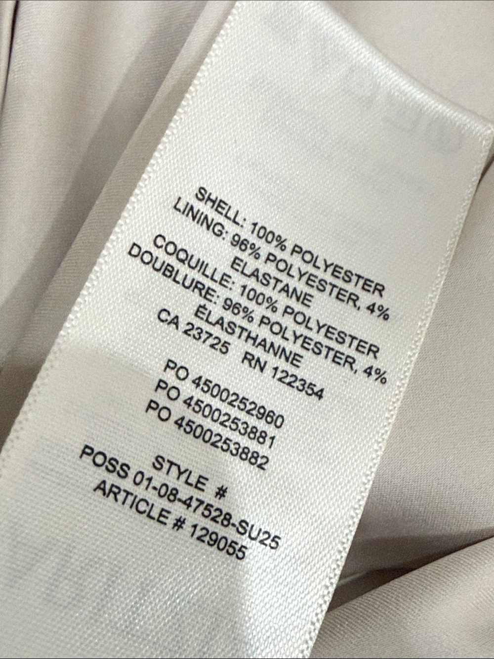 Aritzia Babaton “Audience” Ivory Satin Halter Cowl Mini Dress - Picture 6 of 6